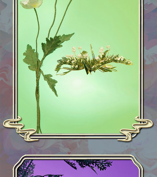 Puzzle Metálico Grúa Floral - Modelo 3D Armable Hecho a Mano - Image 10