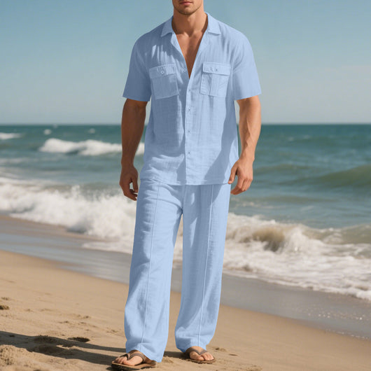 Traje de Trabajo Ejecutivo Manga Corta para Hombre - Image 32