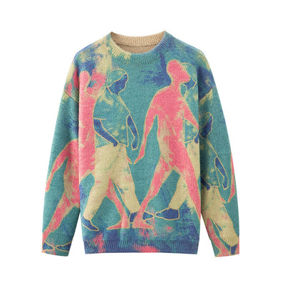 Blusa de Cuello Redondo con Estampado Jacquard - Manga Larga - Image 10