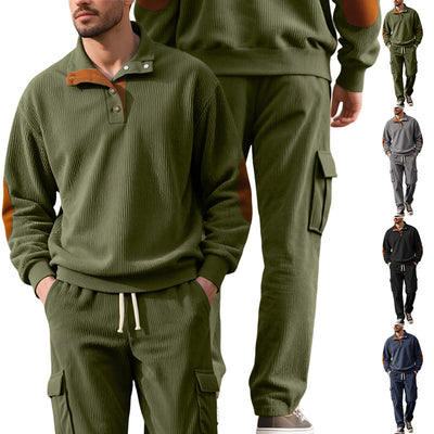 Sudadera y Pantalón de Pana con Cuello Alto y Acceso Controlado - Image 4