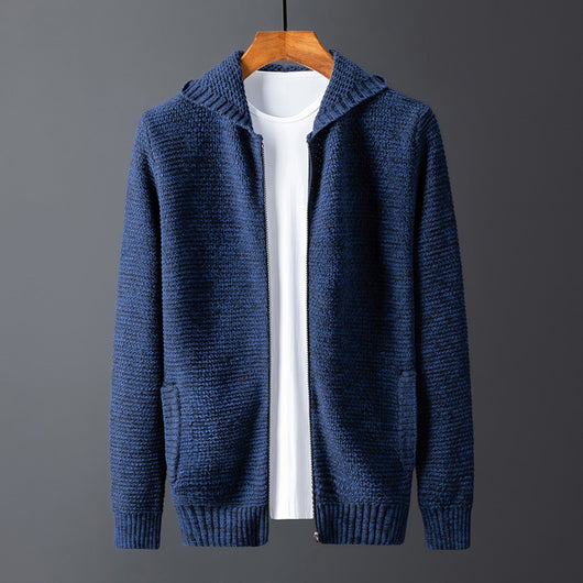 Suéter Hoodie con Cierre para Hombre - Diseño Moderno Liso - Image 10