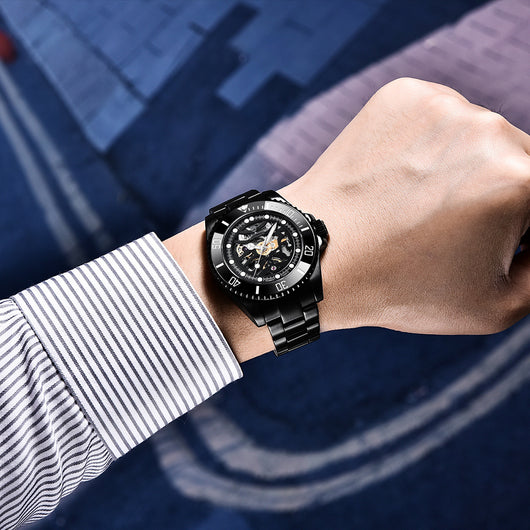 Reloj Mecánico PAGANI con Correa de Acero Inoxidable - Image 16