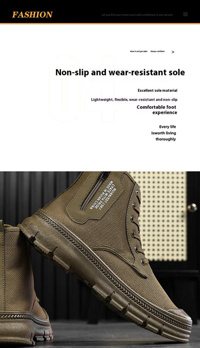 Botas de Trabajo Impermeables con Cierre Lateral para Hombre - Image 13