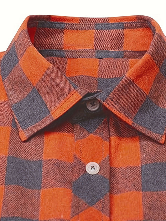 Camisa de Franela a Cuadros para Hombre - Uso Todo el Año - Image 16