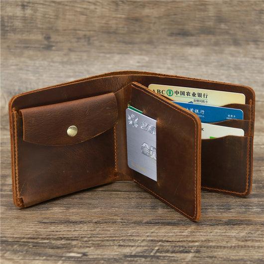 Cartera Bifold de Cuero Crazy Horse para Hombre - Image 11