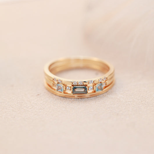 Anillo de Plata Esterlina Bicolor Elegante para Mujer - Image 10