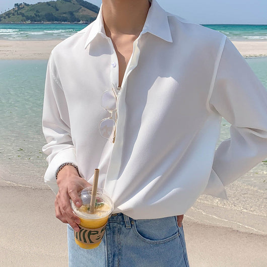 Camisa Versátil Hombre Blanco y Negro - Colección Otoño - Image 8