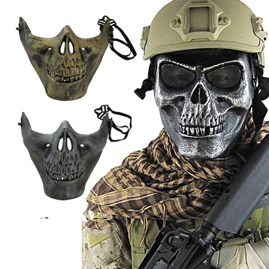 Máscara Táctica Fantasma de Media Cara - Equipo Militar Profesional