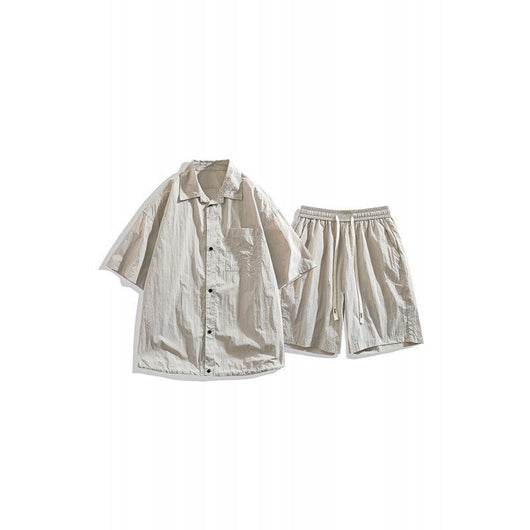 Conjunto de Dos Piezas: Shorts y Camisa Suelta de Cáñamo Transpirable - Image 6