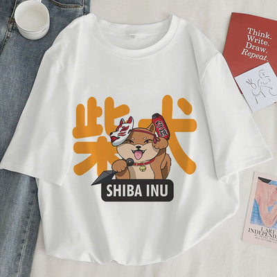 Playera para Mujer con Patrón Kawaii de Gatos - Image 24