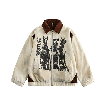Chaqueta Acolchada Estilo Retro Industrial para Parejas - Algodón Casual Unisex - Image 13