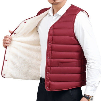Chaleco Acolchado de Algodón Pluma para Hombre Talla Grande - Calidez Extrema - Image 13