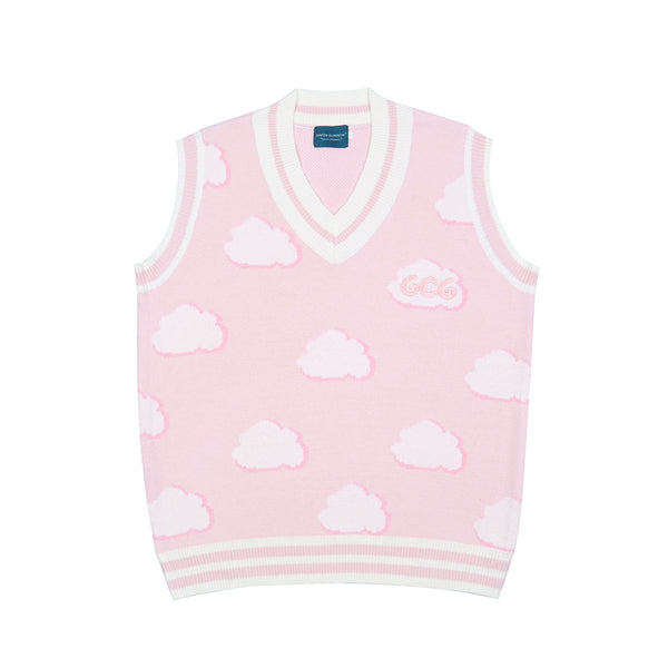 Chaleco Tejido Suelto Jacquard Cuello V sin Mangas para Hombre - Image 11