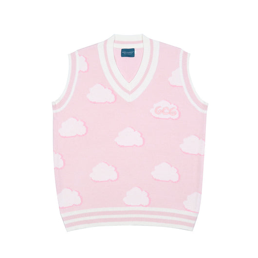 Chaleco Tejido Suelto Jacquard Cuello V sin Mangas para Hombre - Image 11