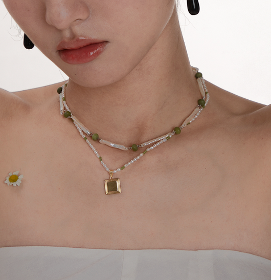 Collar Portarretratos Multicapa Cadena Clavícula - Image 21