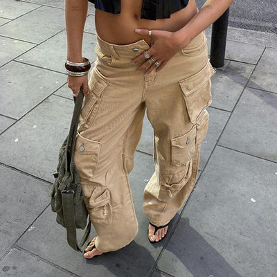 Jeans Rectos para Mujer con Múltiples Bolsillos y Diseño Versátil - Image 6