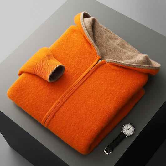 Chaqueta Tejida para Hombre con Bloques de Color - Image 6