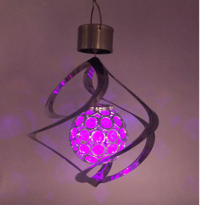 Lámpara Solar LED Giratoria con Campana de Viento - Decoración Exterior Inteligente - Image 10
