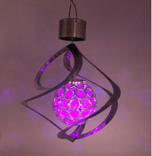 Lámpara Solar LED Giratoria con Campana de Viento - Decoración Exterior Inteligente - Image 10