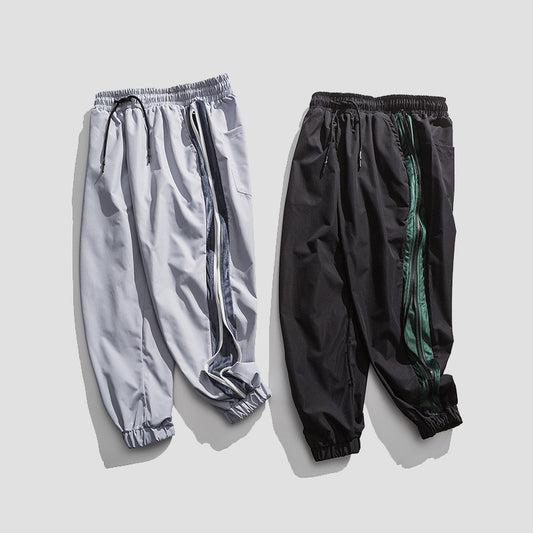 Pantalón Funcional de Pierna Ancha con Cierre Lateral
