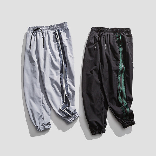 Pantalón Funcional de Pierna Ancha con Cierre Lateral