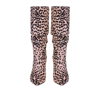 Botas Invierno Leopardo Tacón Aguja Mujer - Image 3