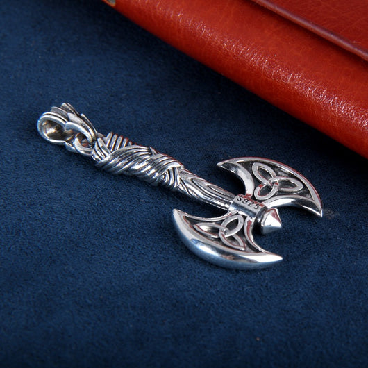 Colgante Hacha Vikinga en Plata Pura - Image 2