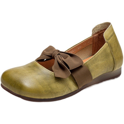 Zapatos Planos de Cuero Étnico Vintage - Comodidad Casual - Image 9
