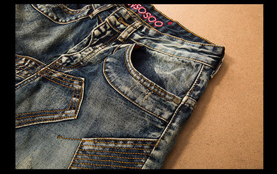 Pantalones Cargo Vaqueros para Hombre - Diseño Biker de Alta Calidad - Image 13