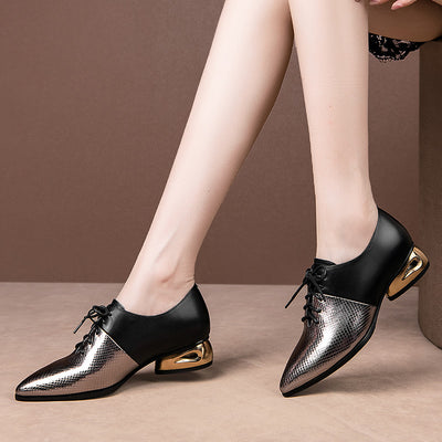 Zapatos de Tacón Grueso Escotados para Mujer Talla Grande - Image 2
