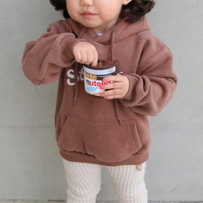 Sudadera con Capucha Infantil Estilo Coreano con Letras - Unisex Casual - Image 5