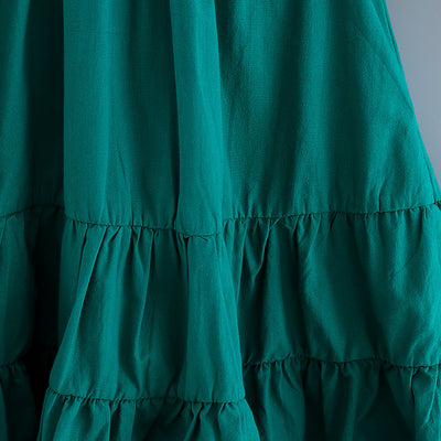 Vestido Infantil Sin Mangas Cuello Redondo - Colores Sólidos Verano - Image 20