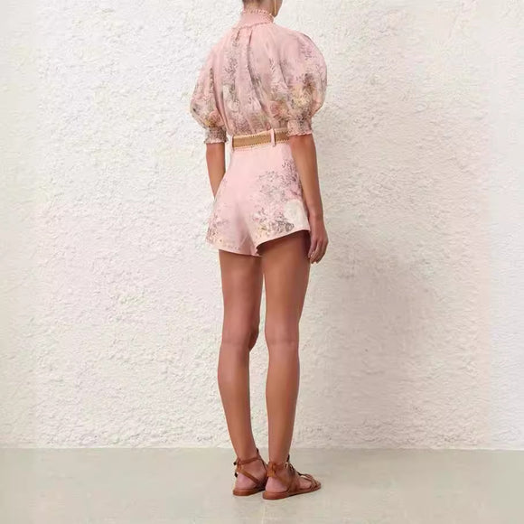 Conjunto Completo de Diseño Australiano: Camisa Corta, Shorts y Cinturón