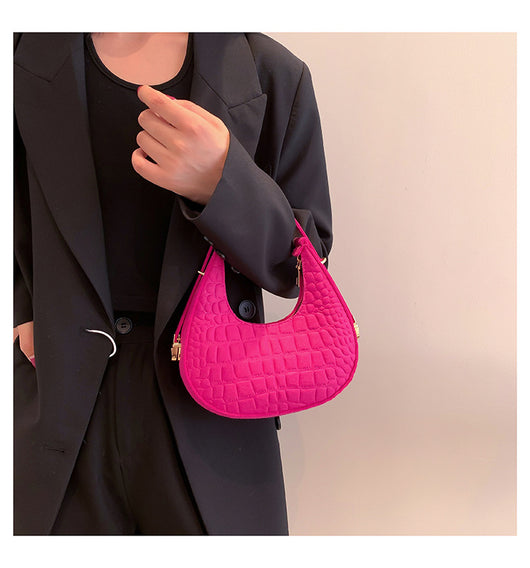 Bolso Retro de Fieltro con Detalle de Hendidura Axilar - Image 23