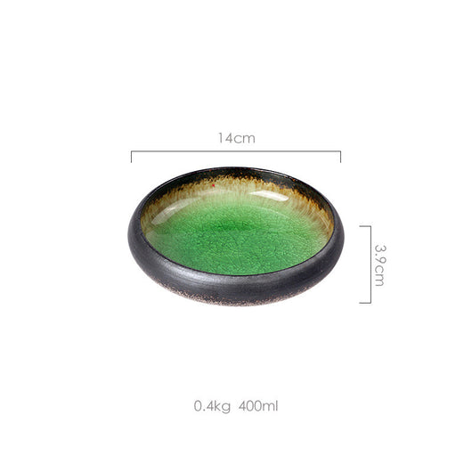 Plato de Cerámica Artesanal con Esmalte Agrietado - Image 14
