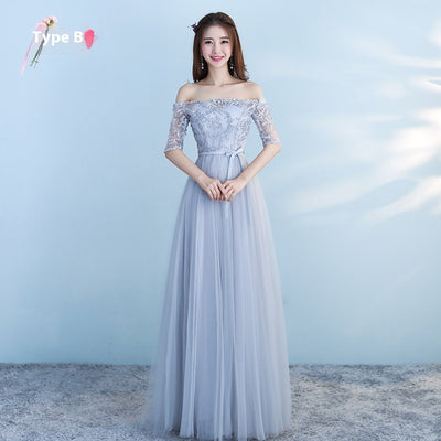 Vestido Largo Azul para Damas de Honor - Elegancia para Bodas y Eventos - Image 6