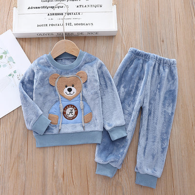 Pijama Infantil Térmico con Diseño Cartoon - Conjunto Abrigo Invierno - Image 4