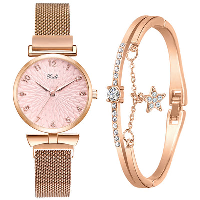 Reloj de Pulsera Dama con Malla Elegante y Movimiento de Cuarzo - Image 17