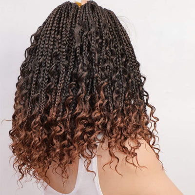 Peluca de Cabello Sintético con Trenzas de Tres Hilos - Image 11