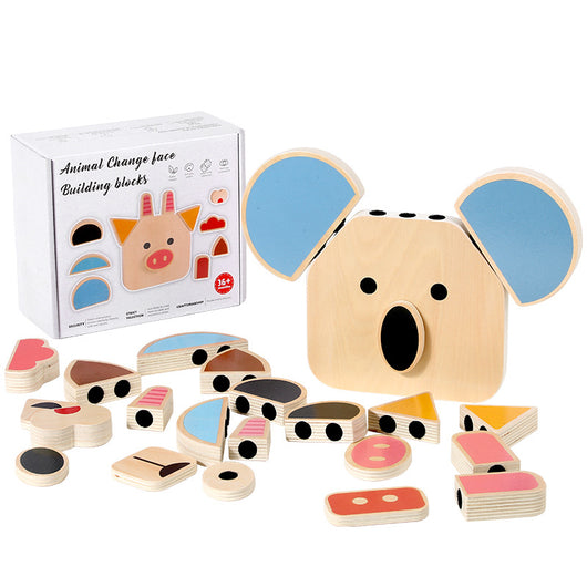 Cubo de Cambio de Caras - Bloques de Construcción Puzzle para Niños - Image 5