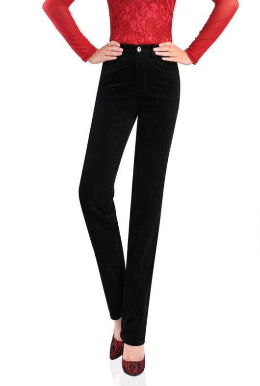 Pantalones de Pana Talle Alto Mujer - Corte Recto - Image 11