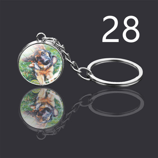 Llavero Colgante de Cristal Doble Cara Luminoso para Mascotas - Image 37