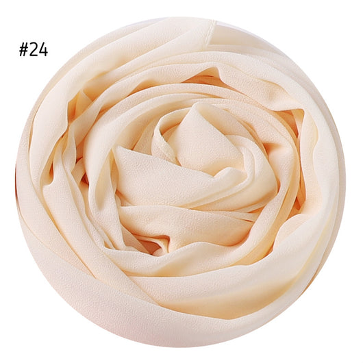 Pañuelo de Gasa Perlada en Colores Sólidos - Cobertura Elegante Monocromática - Image 27