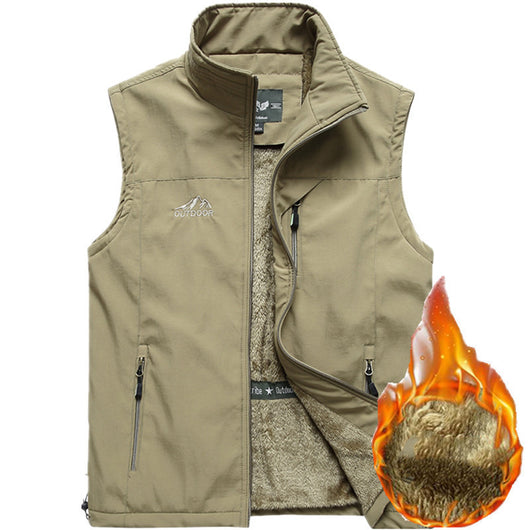 Chaleco Acolchado Impermeable con Múltiples Bolsillos - Image 7