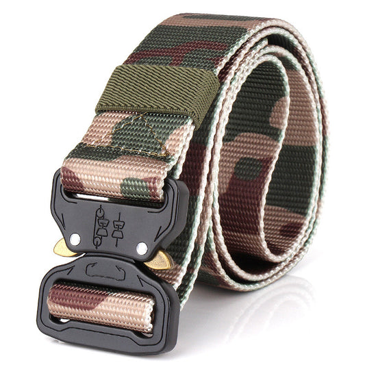 Cinturón Táctico Multifuncional de Nylon con Camuflaje para Entrenamiento Outdoor