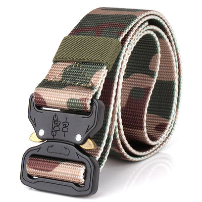 Cinturón Táctico Multifuncional de Nylon con Camuflaje para Entrenamiento Outdoor