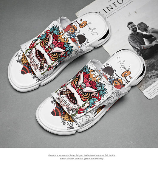 Sandalias y Pantuflas Deportivas para Hombre con Suela Gruesa - Image 19