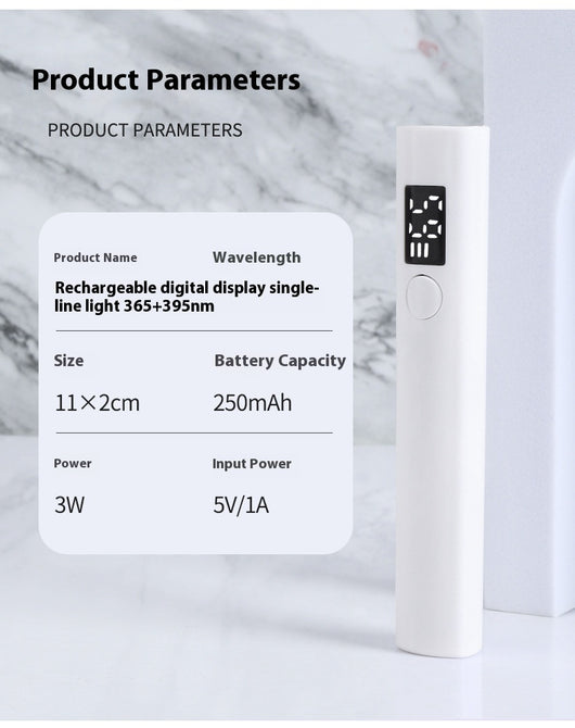 Lámpara LED Portátil con Pantalla Digital y Cable Integrado - Image 9