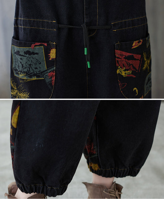 Jeans Casuales con Tirantes Estampados - Image 9