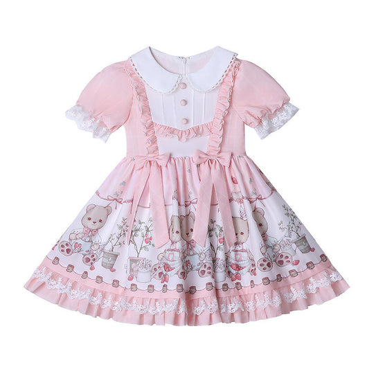 Vestido Princesa Lolita Infantil Estilo Occidental con Falda Tul - Image 4